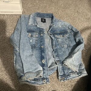 art class Light Blue Jean Jacket for Kids